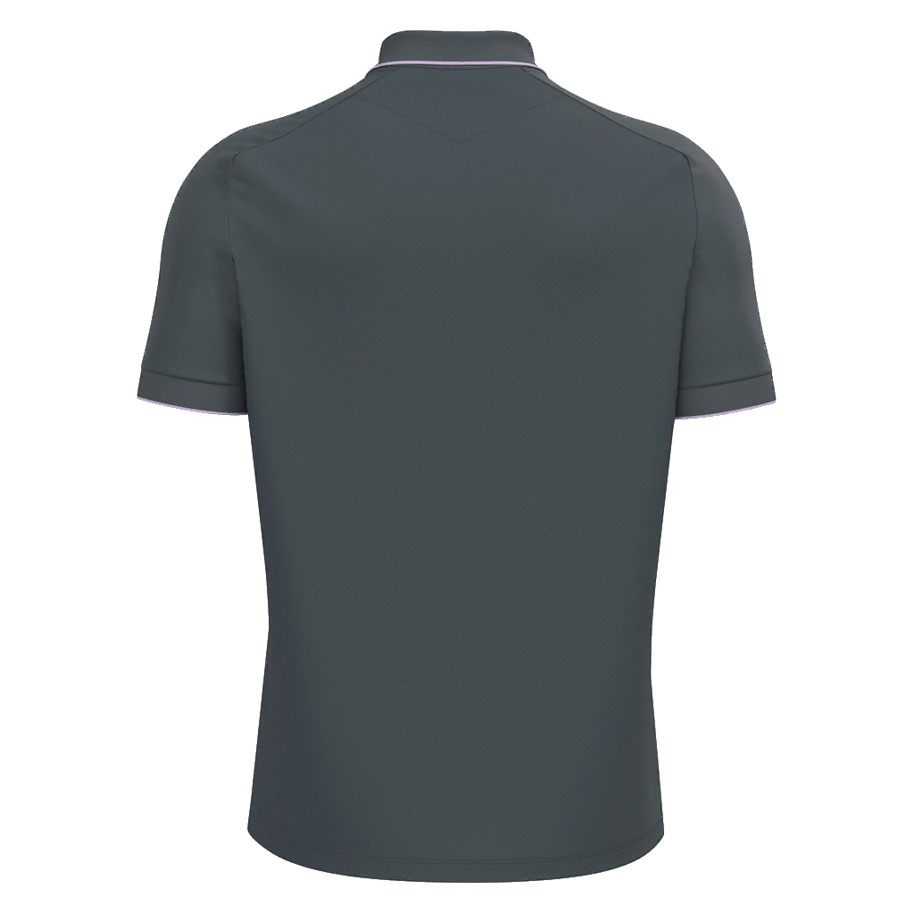 Glentoran Macron Travel Polo Anthracite/Lilac - Adults