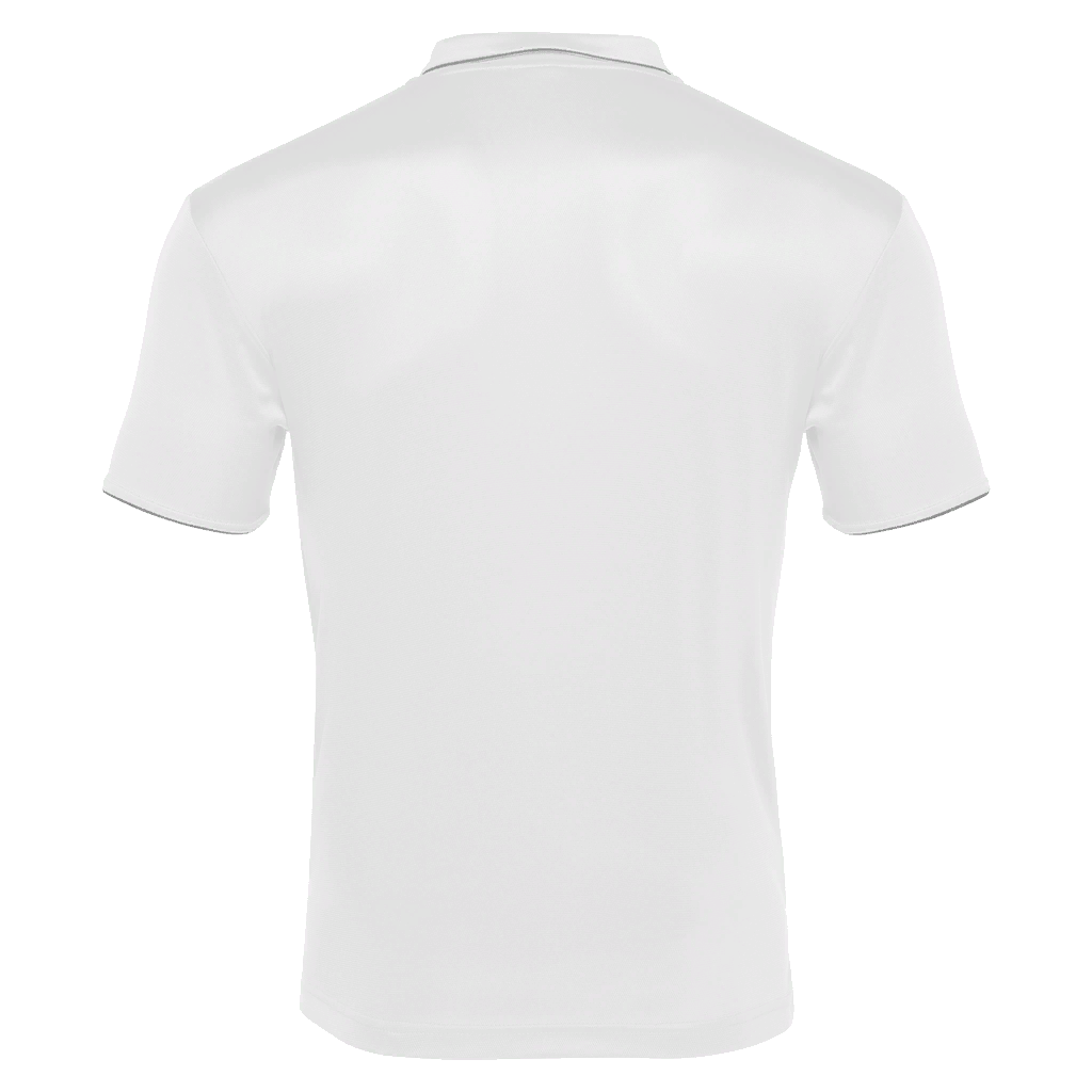 Glentoran Macron Travel Polo White/Grey - Adults