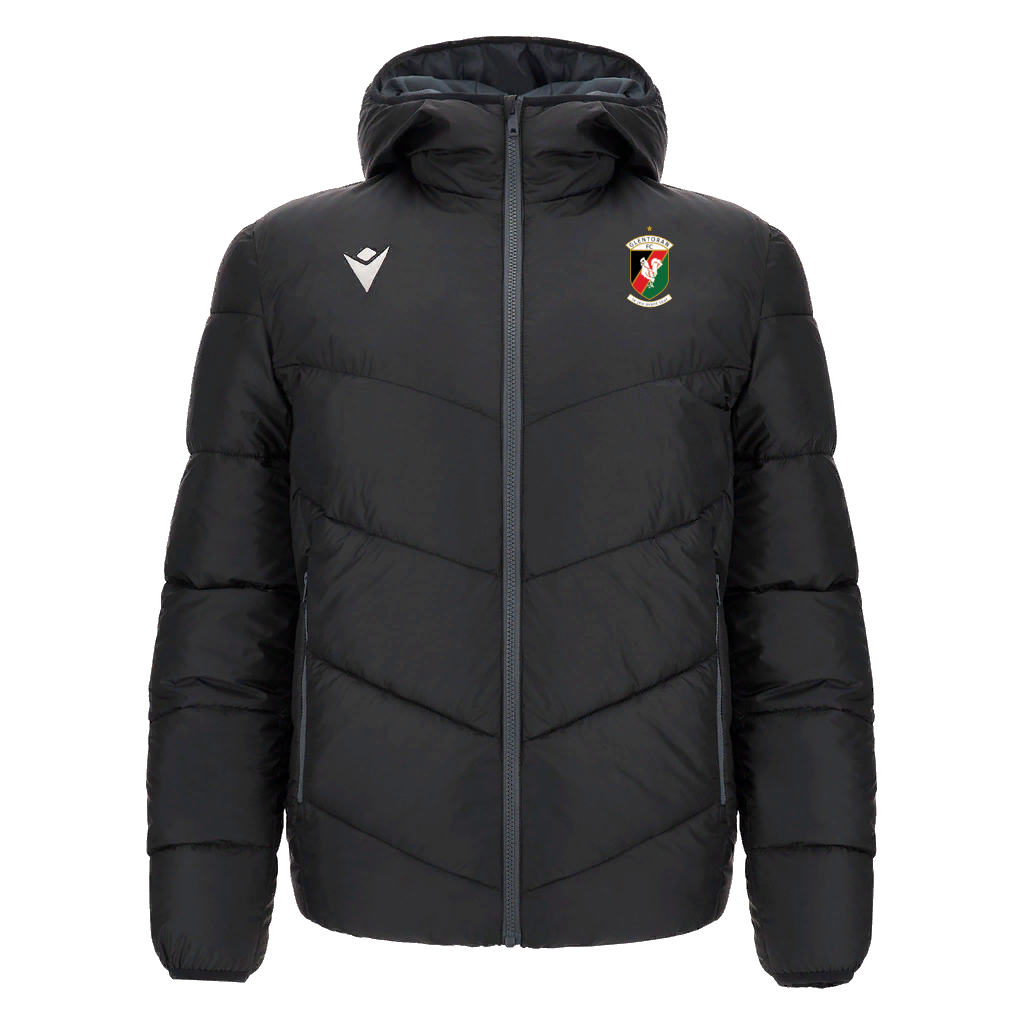 Glentoran Macron Bomber Jacket Black - Adults