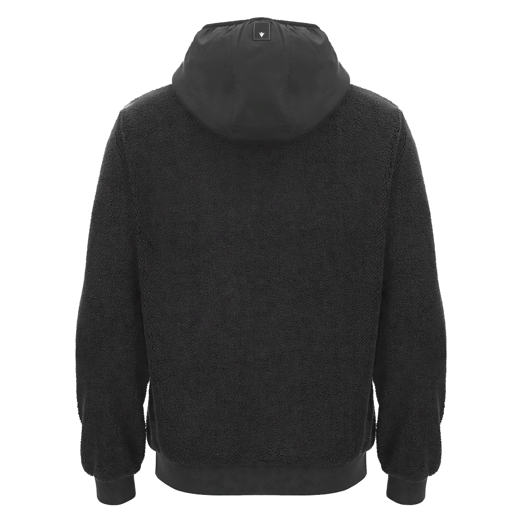 Glentoran Macron Full Zip Fleece Hoody | Black | Adult