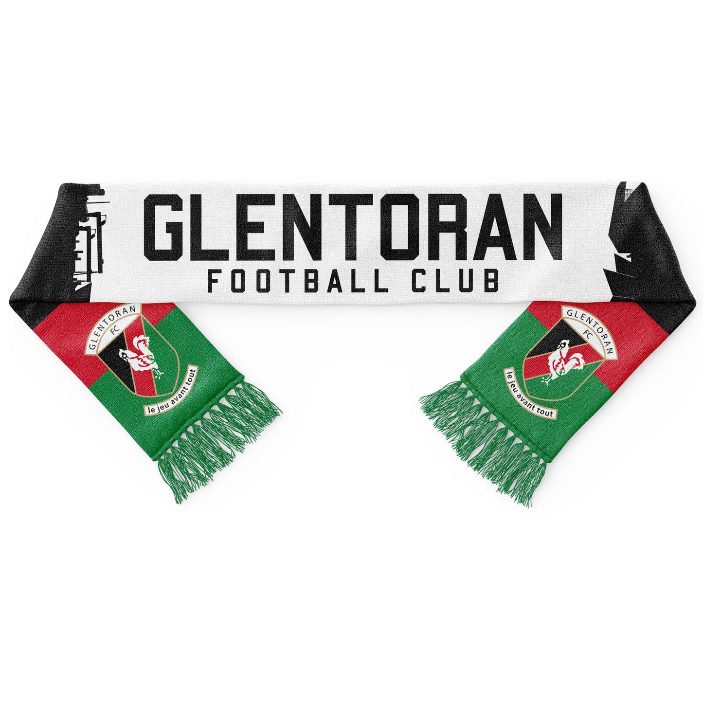 Glentoran Scarf - White