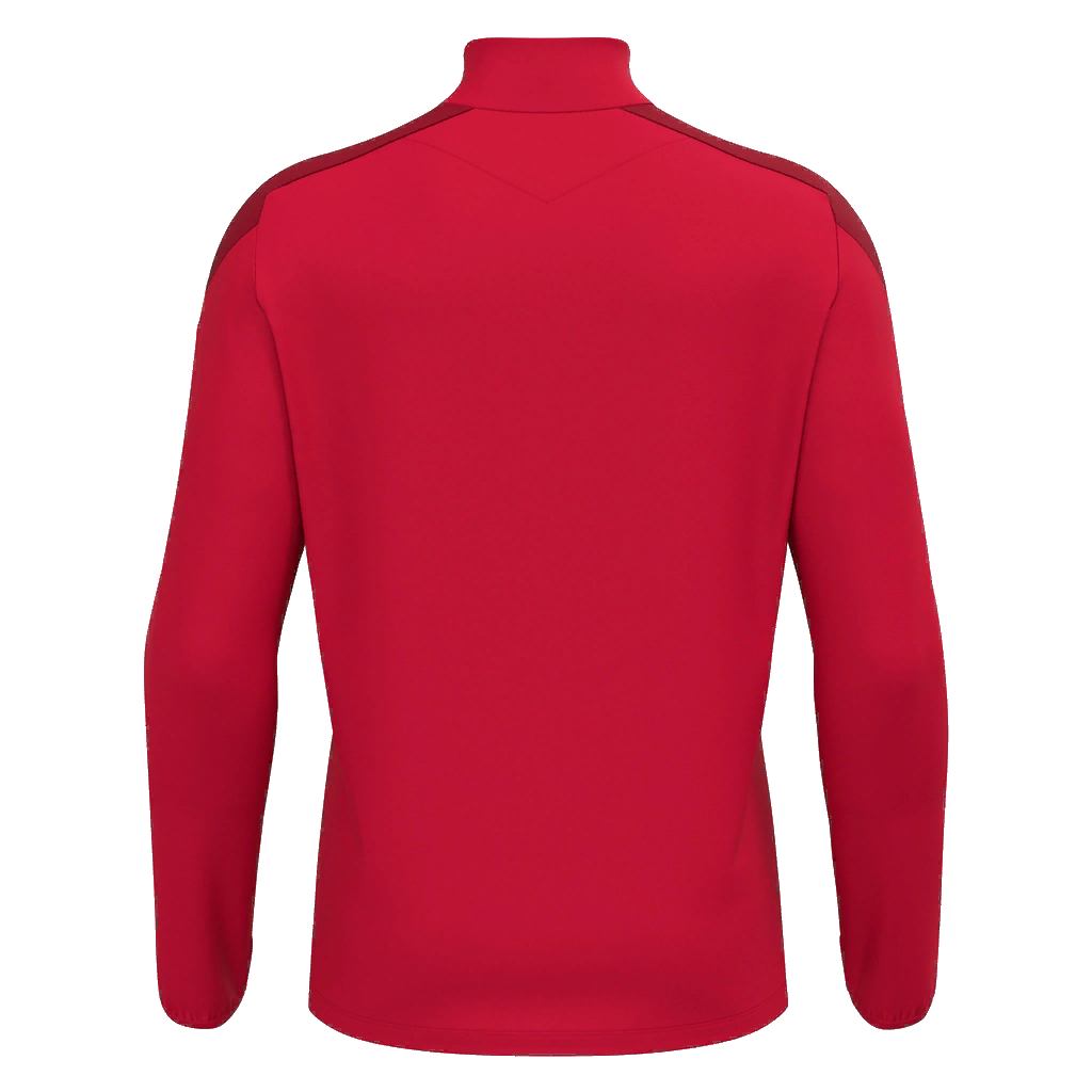 Glentoran Macron 1/4 Zip Jersey Red/Dark Red - Adult