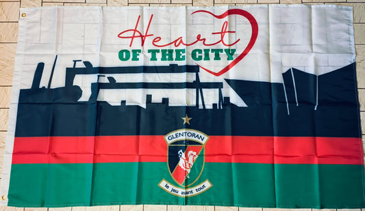GLENTORAN HEART OF THE CITY FLAG