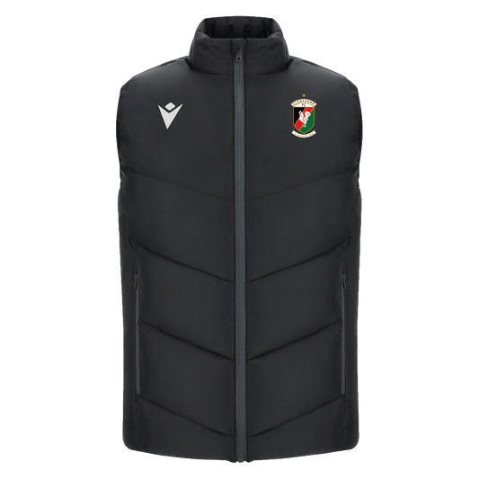 Glentoran Macron Gilet Black - Adults