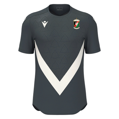 Glentoran Macron Training Tee Anthracite/Off White - Adult