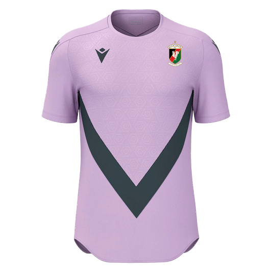 Glentoran Macron Training Tee Lilac/Anthracite - Adult