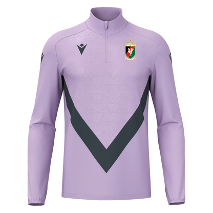 Glentoran Macron 1/4 Zip Jersey Lilac/Anthracite - Adult