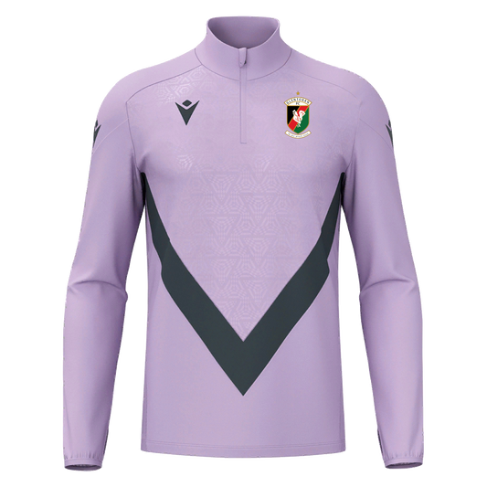 Glentoran Macron 1/4 Zip Jersey Lilac/Anthracite - Adult