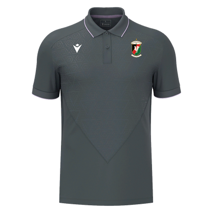 Glentoran Macron Travel Polo Anthracite/Lilac - Adults