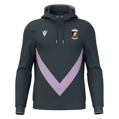 Glentoran Macron Travel Hoody Anthracite/Lilac - Adults