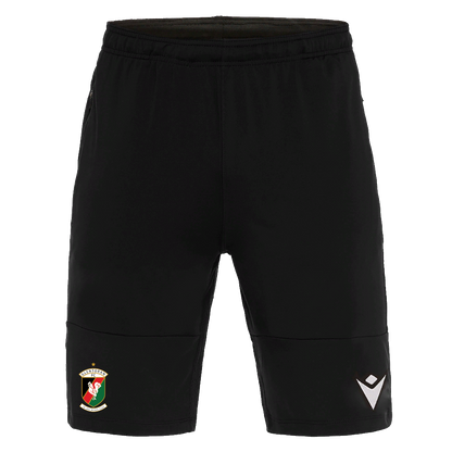 Glentoran Macron Zip Training Shorts Anthracite - Adults
