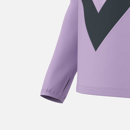 Glentoran Macron 1/4 Zip Jersey Lilac/Anthracite - Adult