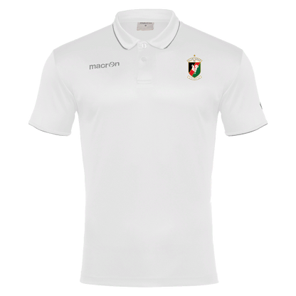 Glentoran Macron Travel Polo White/Grey - Adults