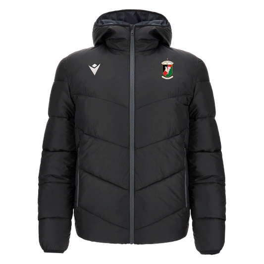Glentoran Macron Bomber Jacket Black - Adults