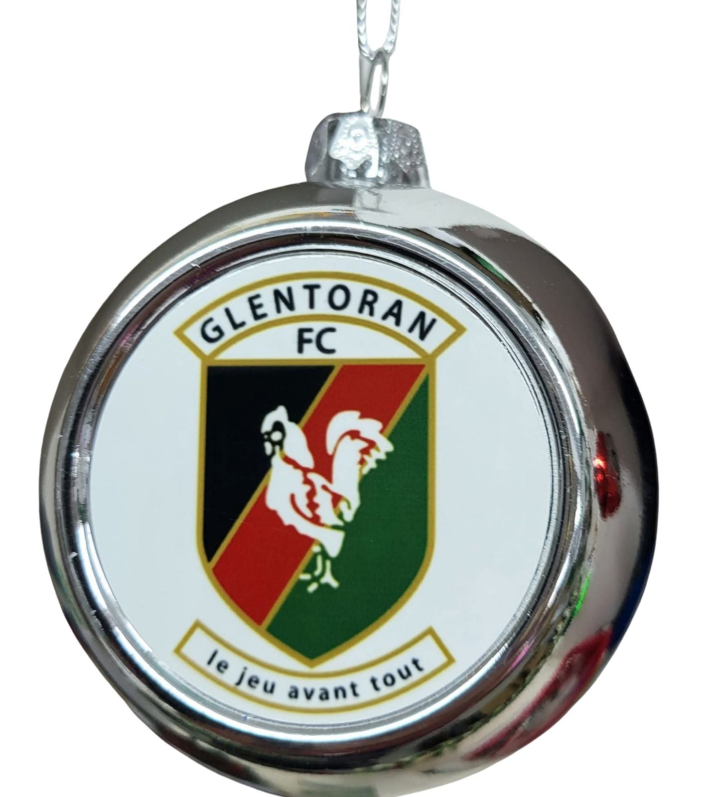 GFC Silver Christmas Bauble
