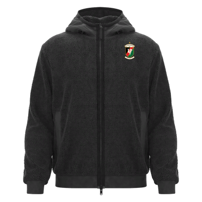 Glentoran Macron Full Zip Fleece Hoody | Black | Adult