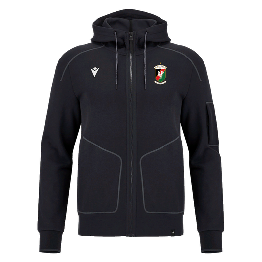 Glentoran Macron Full Zip Hoody | Black | Adult