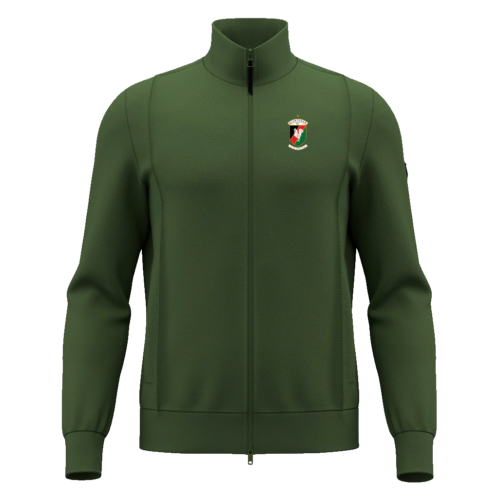 Glentoran Macron Full Zip Jacket | Military Green | Adult
