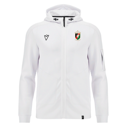 Glentoran Macron Full Zip Tech Hoody | White | Adult
