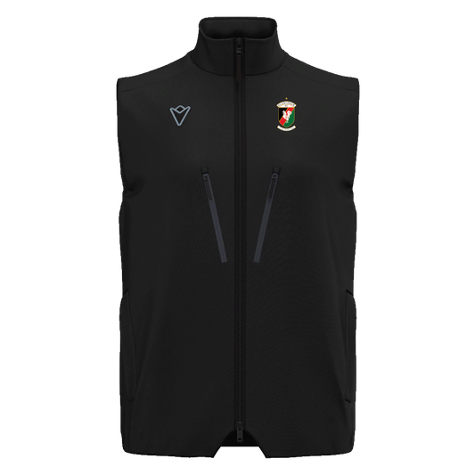 Glentoran Macron Gilet | Black | Adult
