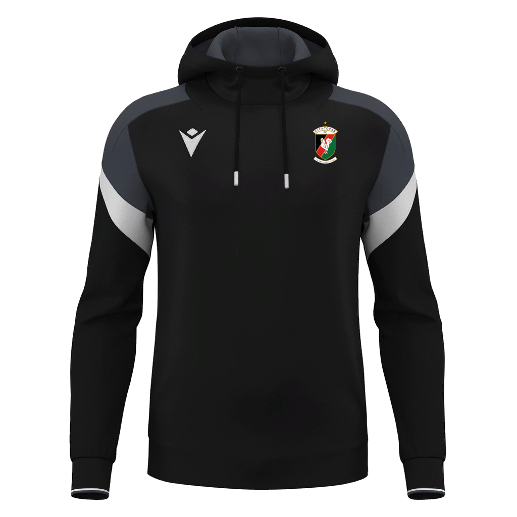 Glentoran Macron Travel Hoody | Black | Adult