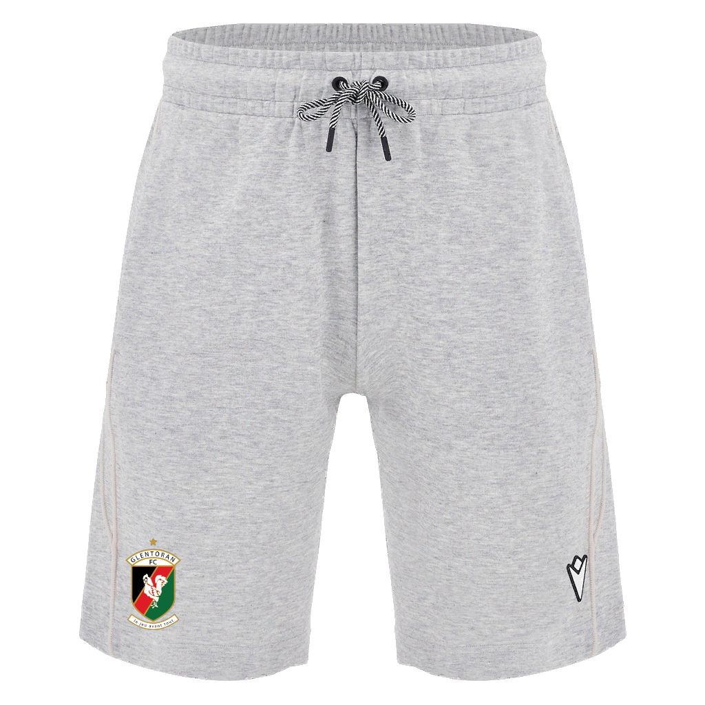 Glentoran Macron Leisure Shorts | Grey | Adult