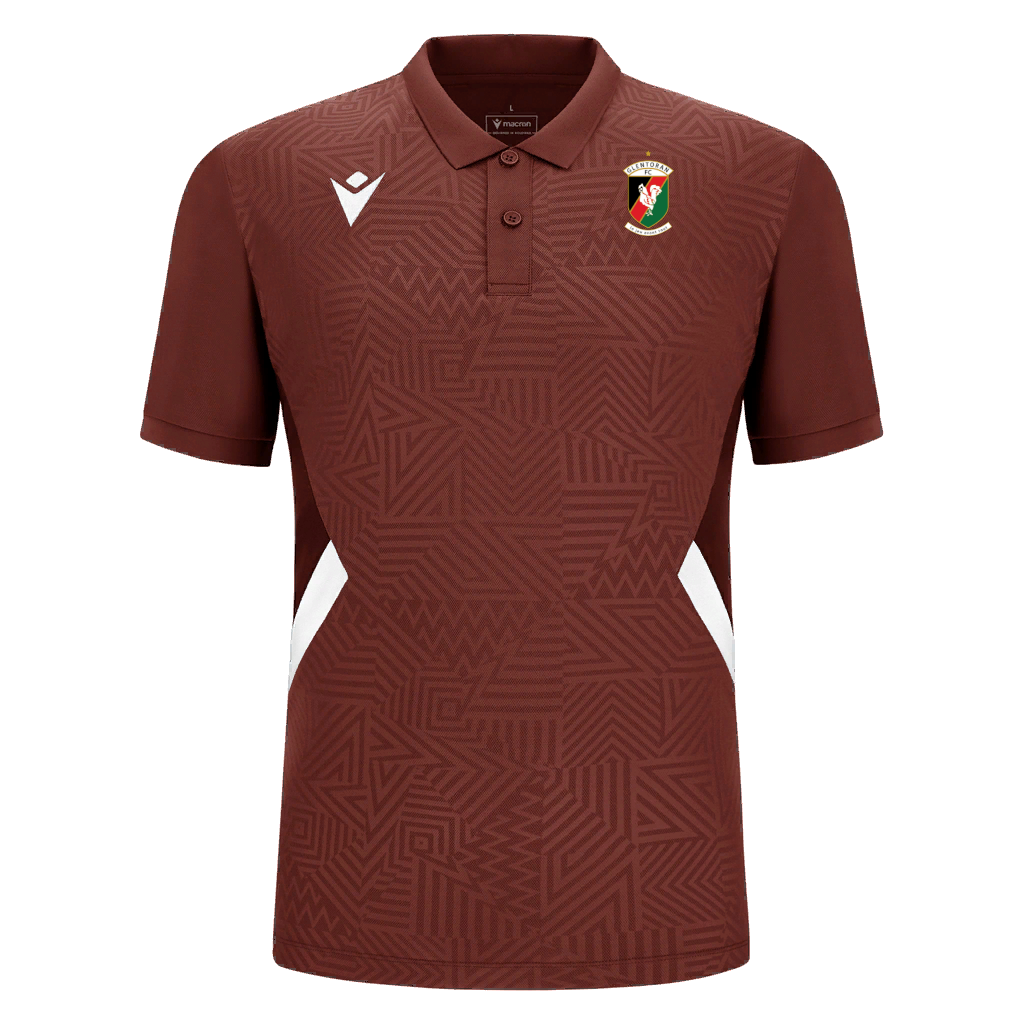Glentoran Macron Leisure Polo | Maroon | Adult