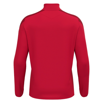 Glentoran Macron 1/4 Zip Jersey Red/Dark Red - Adult