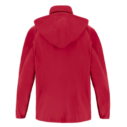 Glentoran Macron Rain Jacket Red/Dark Red - Adult