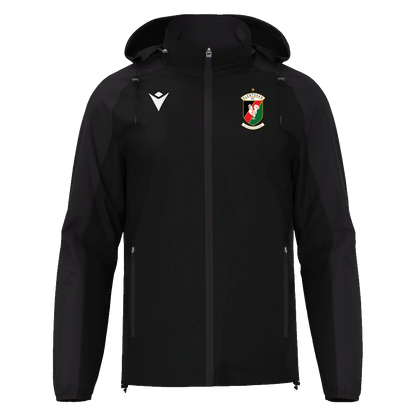 Glentoran Macron Rain Jacket | Black | Adult