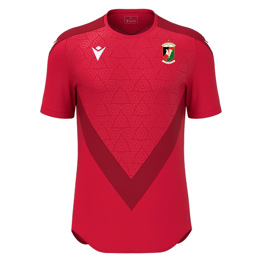 Glentoran Macron Training Tee Red/Dark Red - Adult