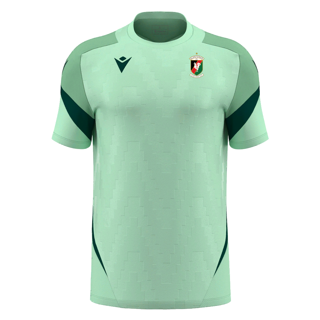 Glentoran Macron Training Tee | Mint Green | Kids